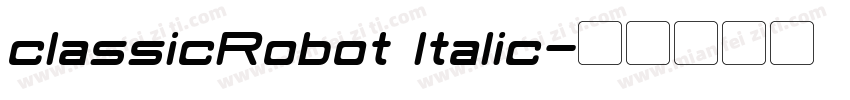 classicRobot Italic字体转换